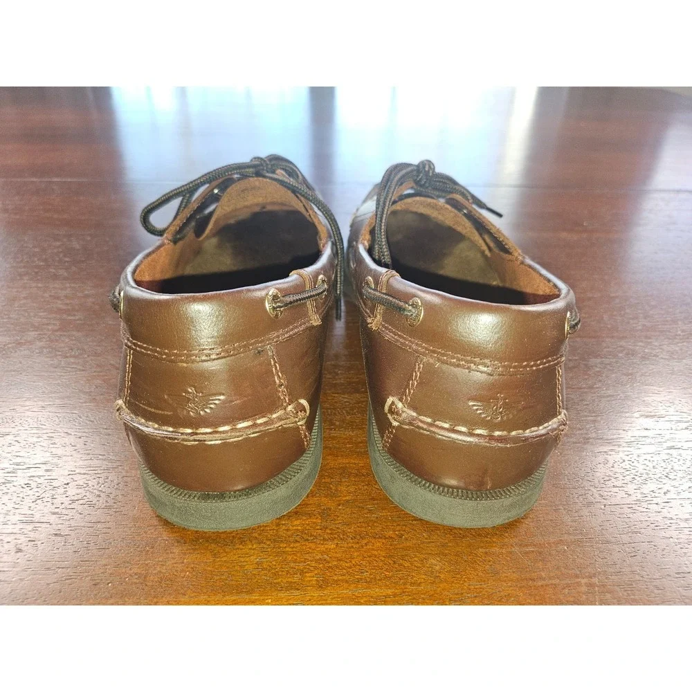 Dockers Men's Boat Deck Comfort Nautical Brown Lace Up SHOES SZ 9 M Never Worn
